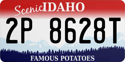 ID license plate 2P8628T