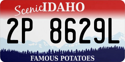 ID license plate 2P8629L
