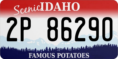 ID license plate 2P8629O