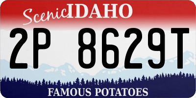 ID license plate 2P8629T