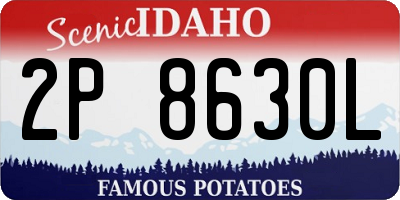ID license plate 2P8630L
