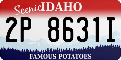 ID license plate 2P8631I