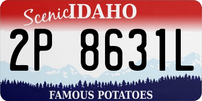 ID license plate 2P8631L