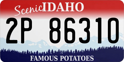 ID license plate 2P8631O