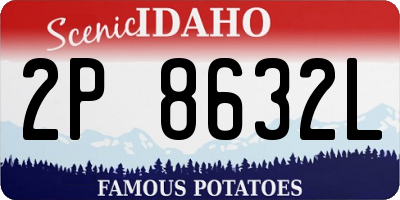 ID license plate 2P8632L