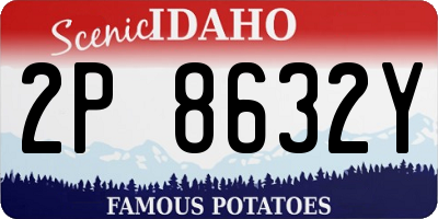 ID license plate 2P8632Y