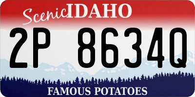 ID license plate 2P8634Q