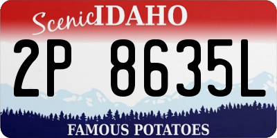 ID license plate 2P8635L
