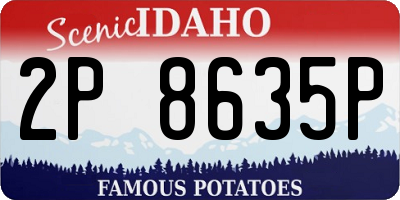 ID license plate 2P8635P