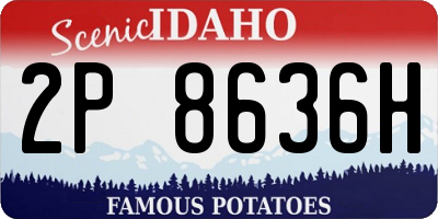 ID license plate 2P8636H