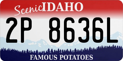 ID license plate 2P8636L