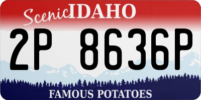 ID license plate 2P8636P
