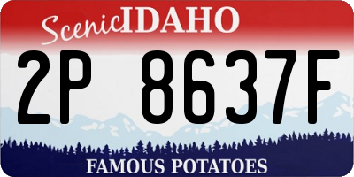 ID license plate 2P8637F