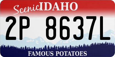 ID license plate 2P8637L