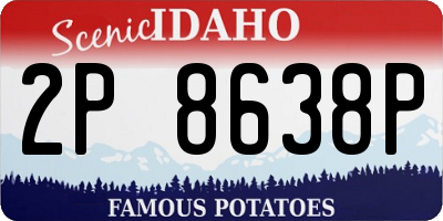 ID license plate 2P8638P