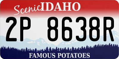 ID license plate 2P8638R