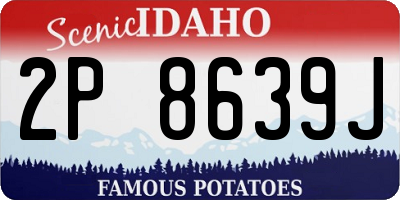 ID license plate 2P8639J