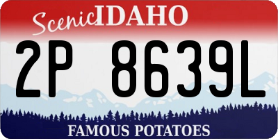 ID license plate 2P8639L