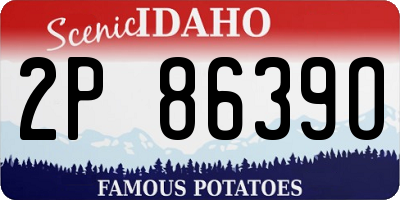 ID license plate 2P8639O