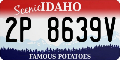 ID license plate 2P8639V
