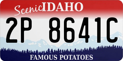 ID license plate 2P8641C