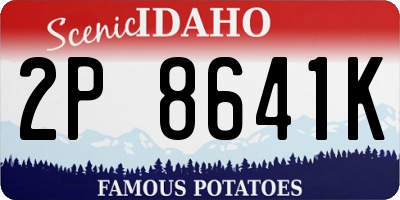 ID license plate 2P8641K