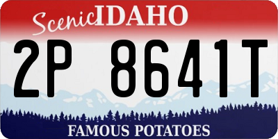 ID license plate 2P8641T