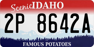 ID license plate 2P8642A