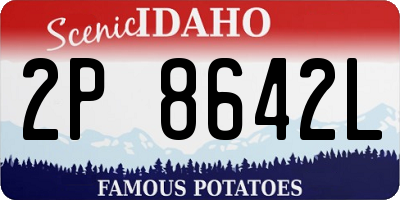 ID license plate 2P8642L