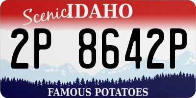 ID license plate 2P8642P