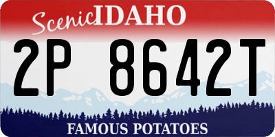 ID license plate 2P8642T
