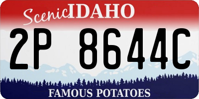 ID license plate 2P8644C