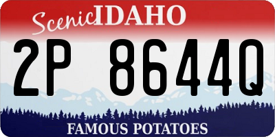 ID license plate 2P8644Q