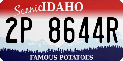 ID license plate 2P8644R