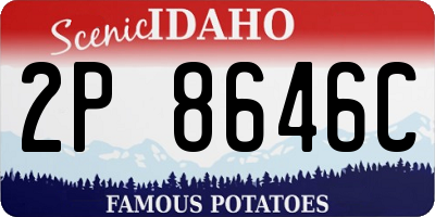 ID license plate 2P8646C