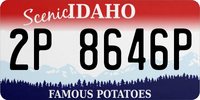 ID license plate 2P8646P