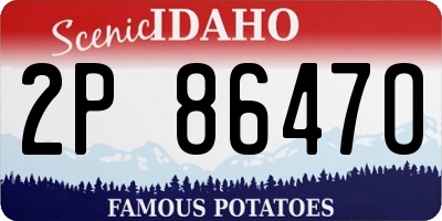 ID license plate 2P8647O