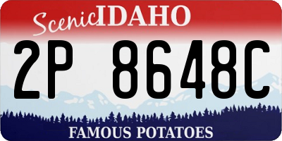 ID license plate 2P8648C