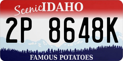 ID license plate 2P8648K