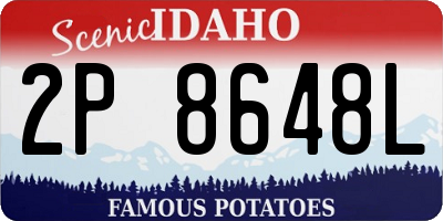 ID license plate 2P8648L