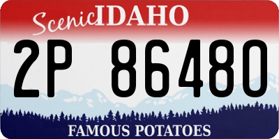 ID license plate 2P8648O