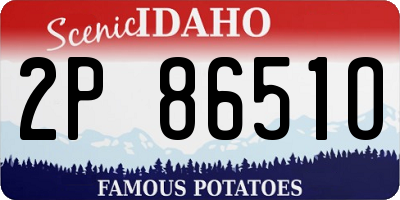 ID license plate 2P8651O