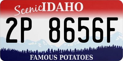 ID license plate 2P8656F