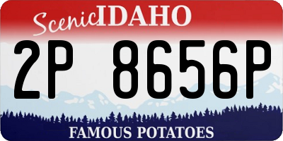 ID license plate 2P8656P