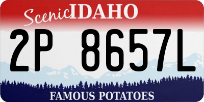 ID license plate 2P8657L