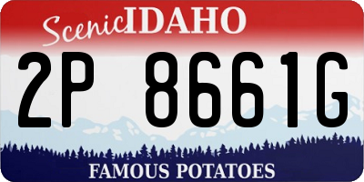 ID license plate 2P8661G