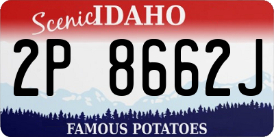 ID license plate 2P8662J