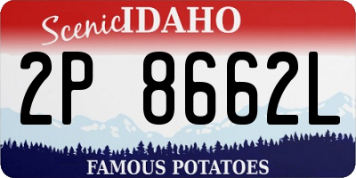 ID license plate 2P8662L