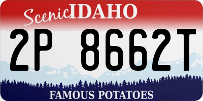 ID license plate 2P8662T
