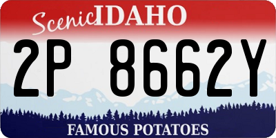 ID license plate 2P8662Y